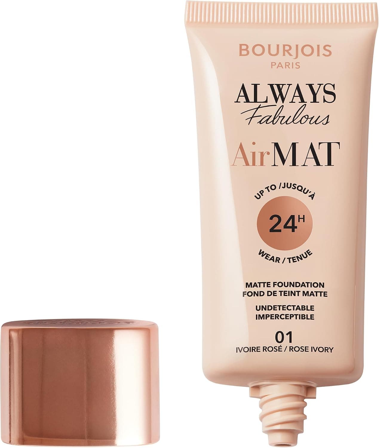 کرمپودر مایع Bourjois مدل 001 Rose Ivory با پوشش کامل و ماندگاری ۲۴ ساعته کرمپودر مایع Bourjois مدل 001 Rose Ivory با پوشش کامل و ماندگاری ۲۴ ساعته