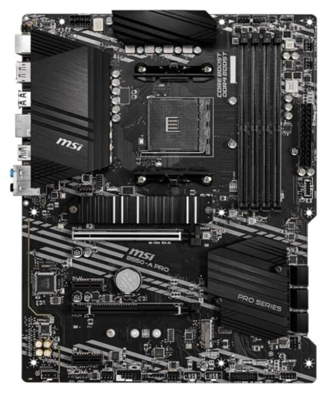 مادربرد MSI سوکت AM4 Ryzen حافظه DDR4 مدل B550-a Pro مادربرد MSI سوکت AM4 Ryzen حافظه DDR4 مدل B550-a Pro