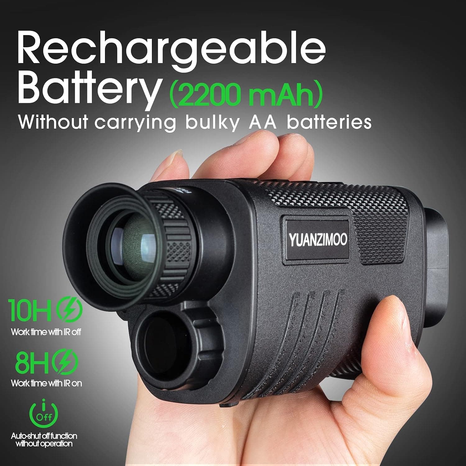 دوربین مونوکولار دید در شب YUANZIMOO دیجیتال مادون قرمز 8X زوم باتری 2000mAh سبز دوربین مونوکولار دید در شب YUANZIMOO دیجیتال مادون قرمز 8X زوم باتری 2000mAh سبز