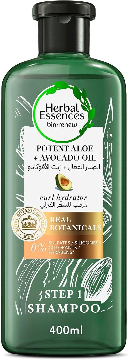 شامپو و نرمکننده موهای فر Herbal Essences بدون سولفات با آلوئهورا و روغن آووکادو 400ml شامپو و نرمکننده موهای فر Herbal Essences بدون سولفات با آلوئهورا و روغن آووکادو 400ml