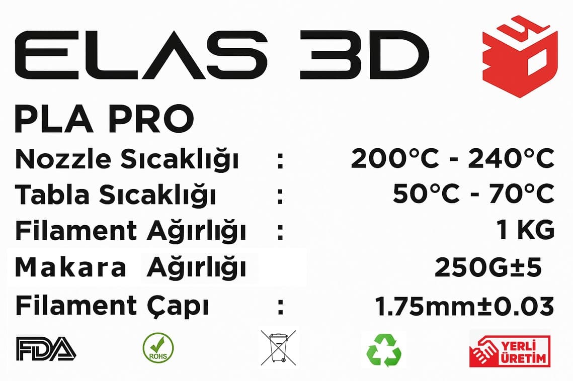 فیلامنت پرینتر سه بعدی ELAS3D PLA Pro قطر 1.75mm 5 Kg فیلامنت پرینتر سه بعدی ELAS3D PLA Pro قطر 1.75mm 5 Kg