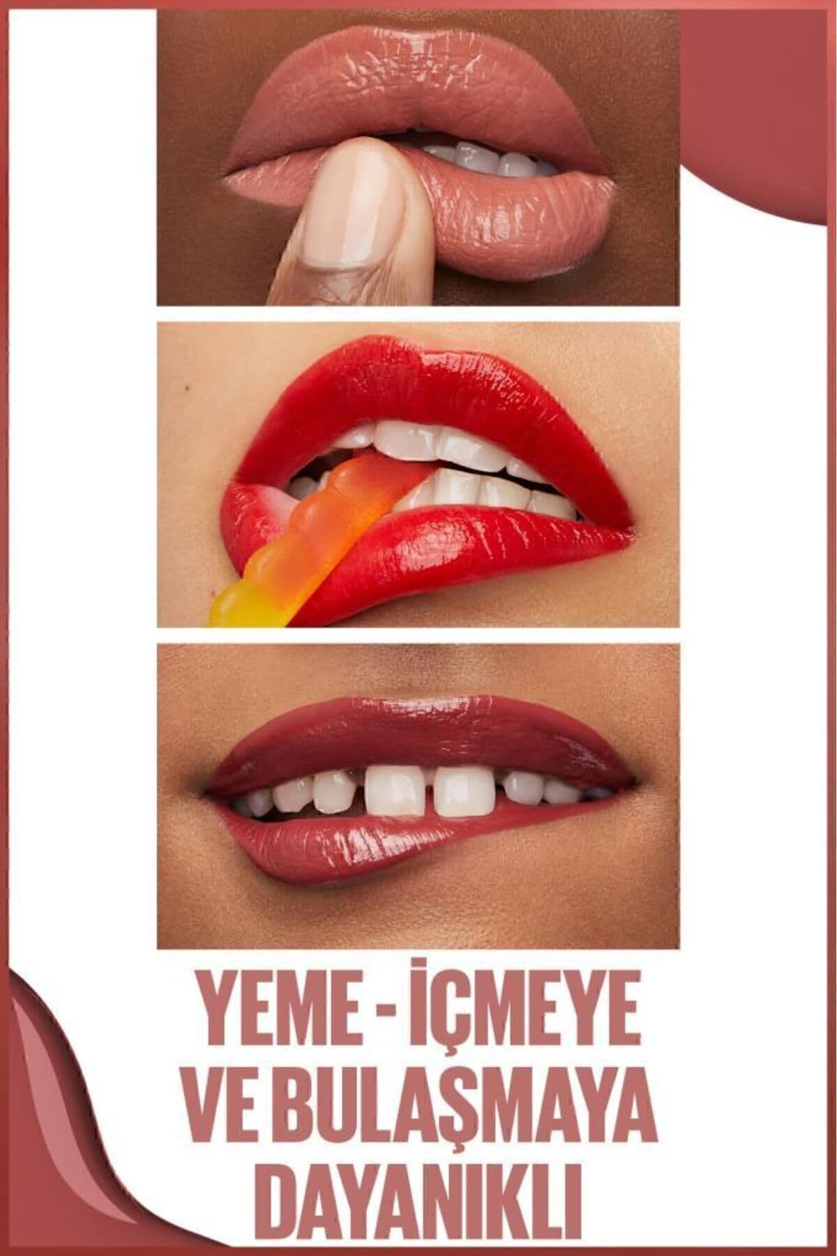 رژ لب مایع Maybelline New York Super Stay Vinyl Ink ماندگار براق مدل 120 Punchy رژ لب مایع Maybelline New York Super Stay Vinyl Ink ماندگار براق مدل 120 Punchy