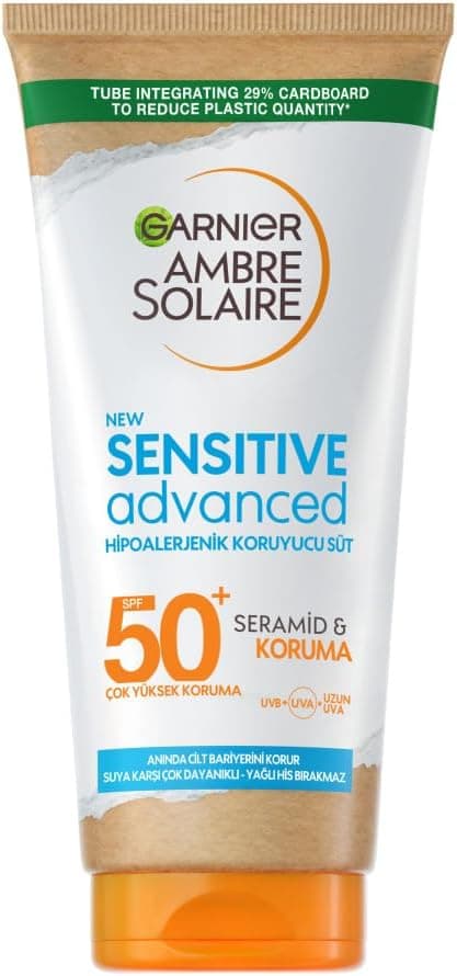 لوسیون ضد آفتاب Garnier Ambre Solaire Sensitive Advanced هیپوآلرژنیک SPF50+ 175ml لوسیون ضد آفتاب Garnier Ambre Solaire Sensitive Advanced هیپوآلرژنیک SPF50+ 175ml