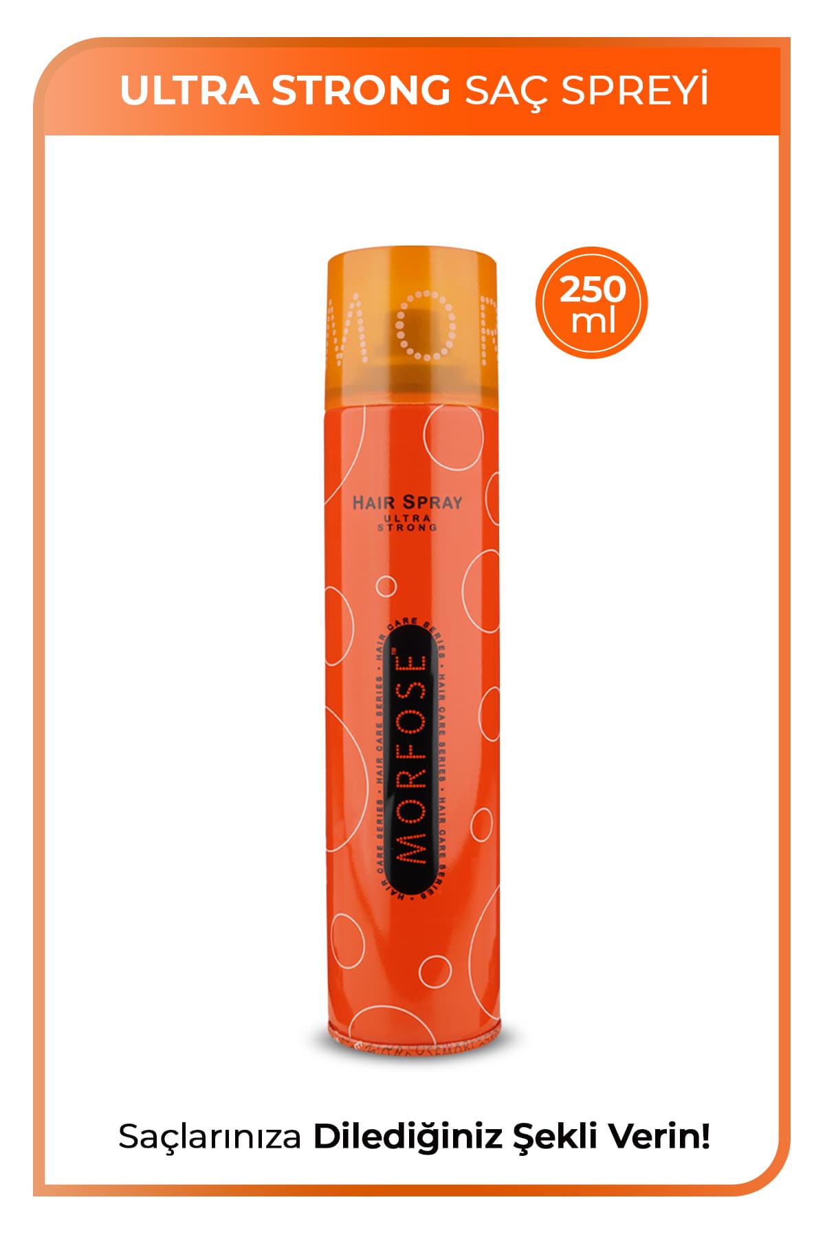 اسپری مو Morfose نارنجی 250 ml اسپری مو Morfose نارنجی 250 ml