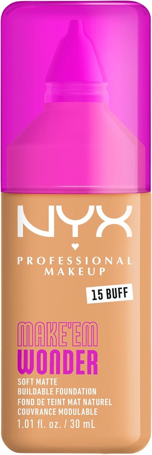 کرم پودر NYX PROFESSIONAL MAKEUP مات نرم 24 ساعته Make 'EM Wonder رنگ بوف کرم پودر NYX PROFESSIONAL MAKEUP مات نرم 24 ساعته Make 'EM Wonder رنگ بوف
