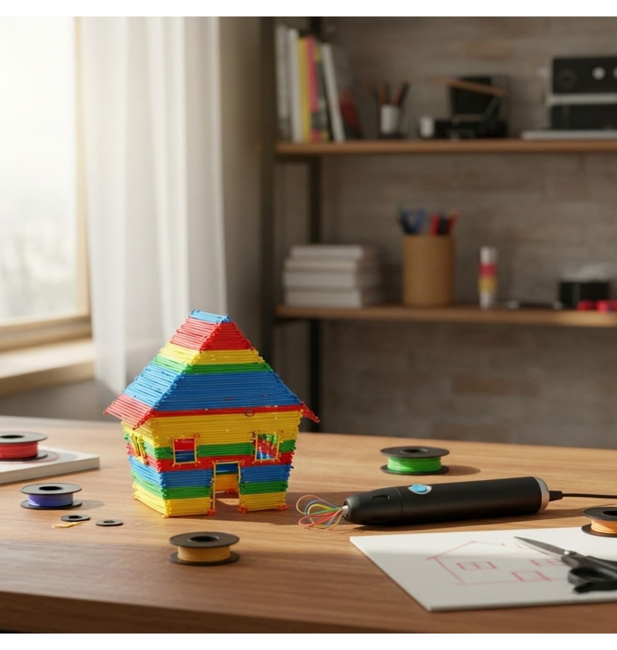 فیلامنت PLA قلم سه بعدی 3D Çiz ده رنگ (10x1 متر) فیلامنت PLA قلم سه بعدی 3D Çiz ده رنگ (10x1 متر)