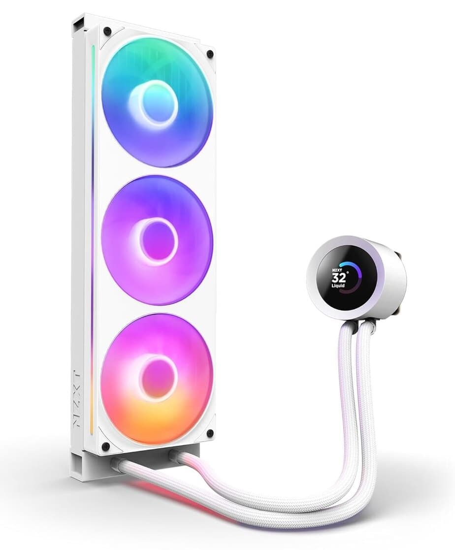سیستم خنککننده مایع پردازنده Nzxt Kraken Plus 360MM RGB سفید مدل RL-KR360-W2 سیستم خنککننده مایع پردازنده Nzxt Kraken Plus 360MM RGB سفید مدل RL-KR360-W2