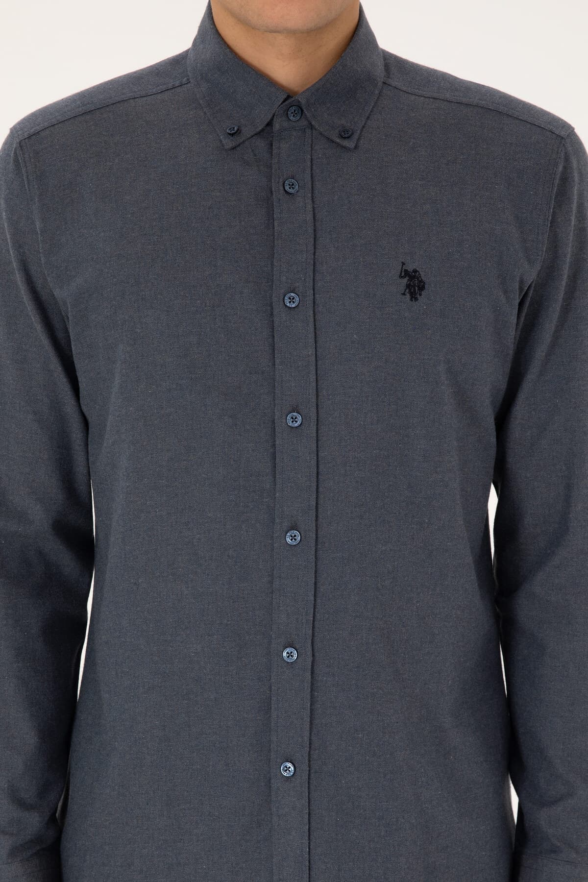 پیراهن مردانه U.S. Polo Assn. آستینبلند سرمهای روشن مدل 50308554-VR059 پیراهن مردانه U.S. Polo Assn. آستینبلند سرمهای روشن مدل 50308554-VR059