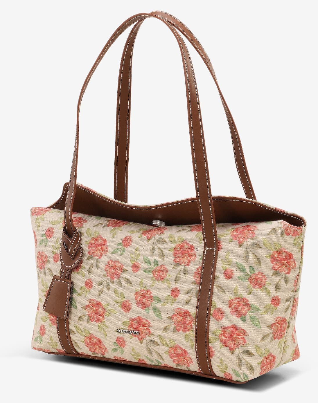 کیف دوشی زنانه Housebags بولینگ کانواس گلدار قرمز با درب مدل 270 کیف دوشی زنانه Housebags بولینگ کانواس گلدار قرمز با درب مدل 270