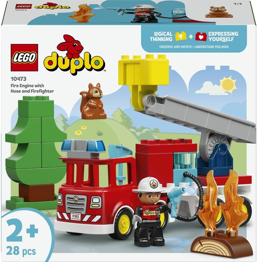 لگو DUPLO ماشین آتشنشانی با شلنگ و آتشنشان مدل 10473 لگو DUPLO ماشین آتشنشانی با شلنگ و آتشنشان مدل 10473