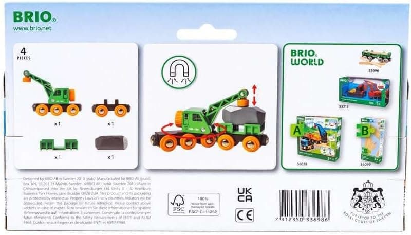 واگن بارگیری BRIO مدل 33698 واگن بارگیری BRIO مدل 33698