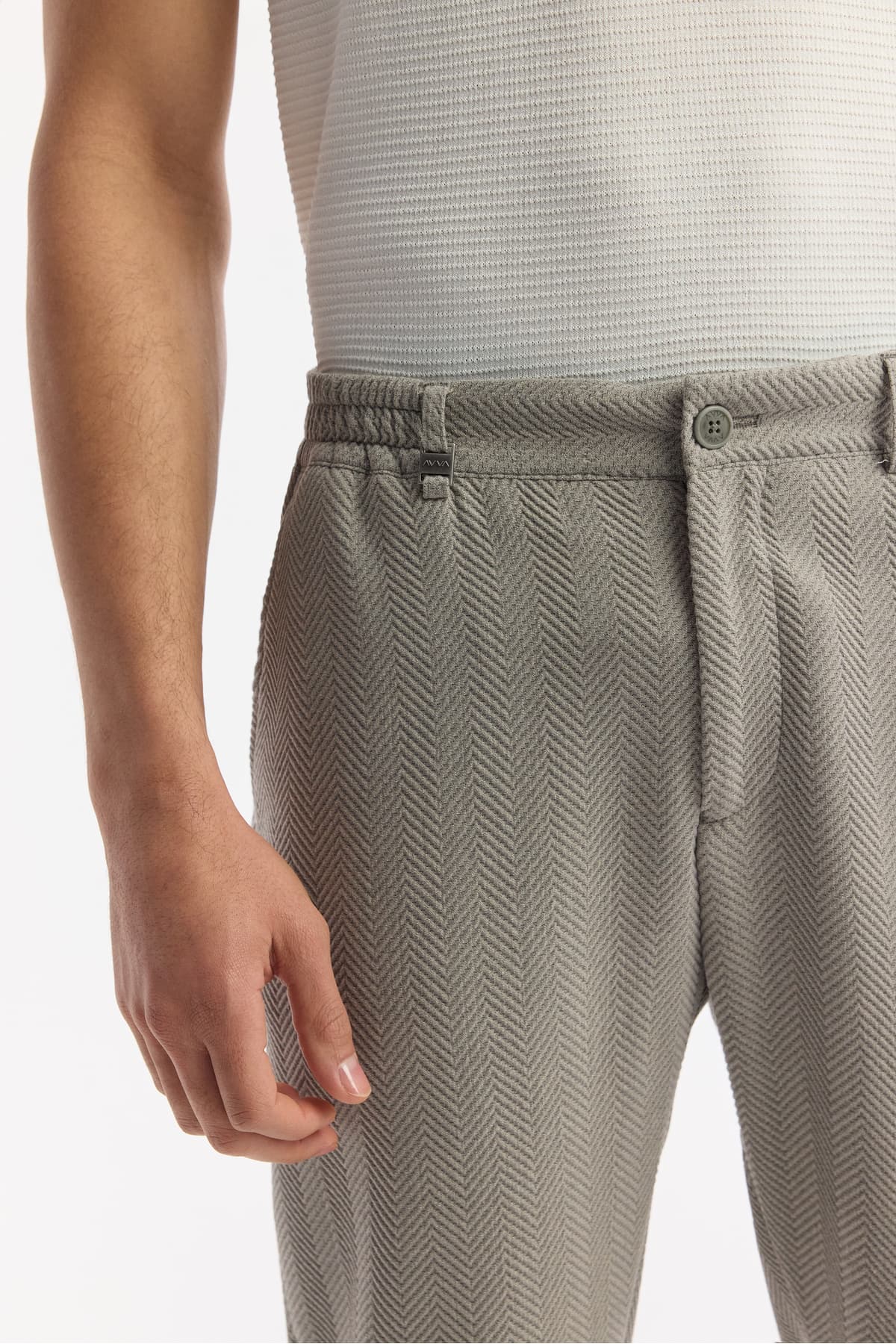 شلوار مردانه Avva خاکستری جیب کناری کمر لاستیکی Bi-Stretch Comfort Slim Fit مدل A51Y3211 شلوار مردانه Avva خاکستری جیب کناری کمر لاستیکی Bi-Stretch Comfort Slim Fit مدل A51Y3211