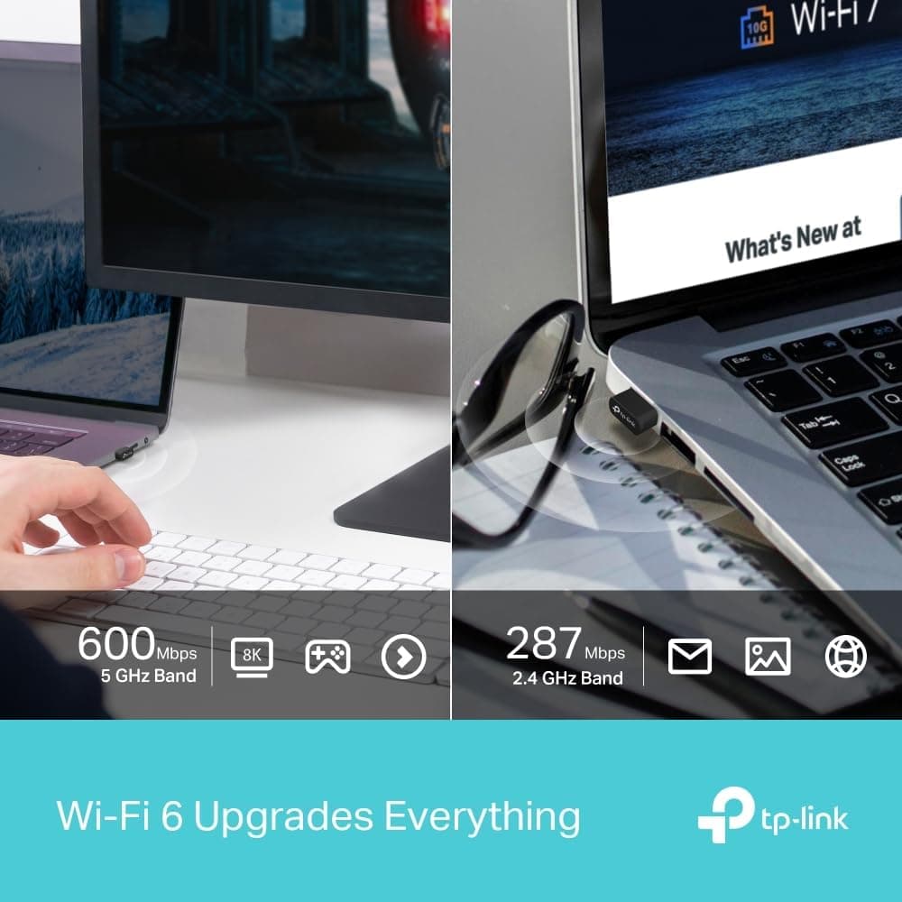 آداپتور وایفای USB TP-Link با WiFi 6 و Bluetooth 5.3 مدل Archer TX10UB Nano AX900Mbps آداپتور وایفای USB TP-Link با WiFi 6 و Bluetooth 5.3 مدل Archer TX10UB Nano AX900Mbps
