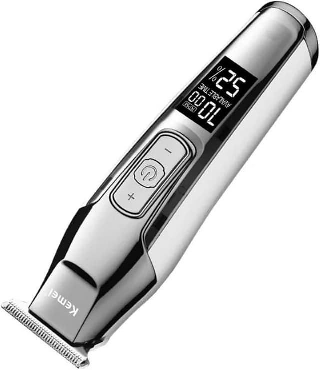 ماشین اصلاح مو مردانه KEMEI شارژی بیسیم با نمایشگر دیجیتال مدل KM-5027 ماشین اصلاح مو مردانه KEMEI شارژی بیسیم با نمایشگر دیجیتال مدل KM-5027