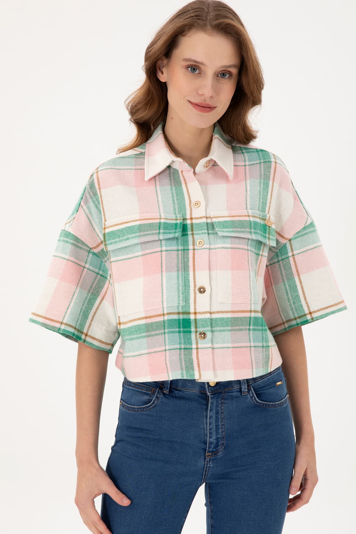 پیراهن زنانه U.S. Polo Assn. آستین بلند سالمونی مدل 50289839-VR047 پیراهن زنانه U.S. Polo Assn. آستین بلند سالمونی مدل 50289839-VR047