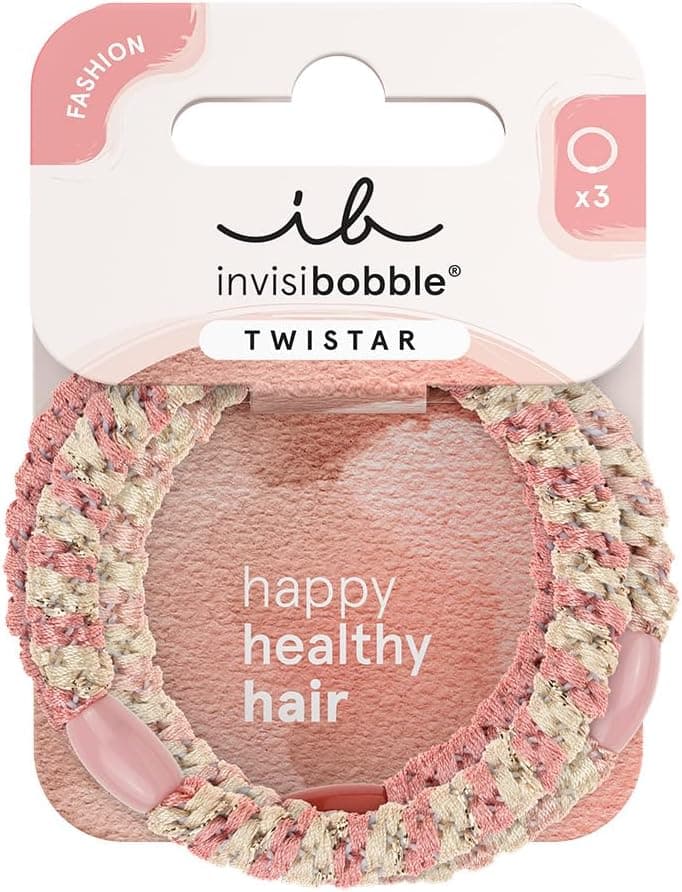 گیره مو invisibobble مدل Twistar با طرح Blush Braids بسته ۳ عددی گیره مو invisibobble مدل Twistar با طرح Blush Braids بسته ۳ عددی