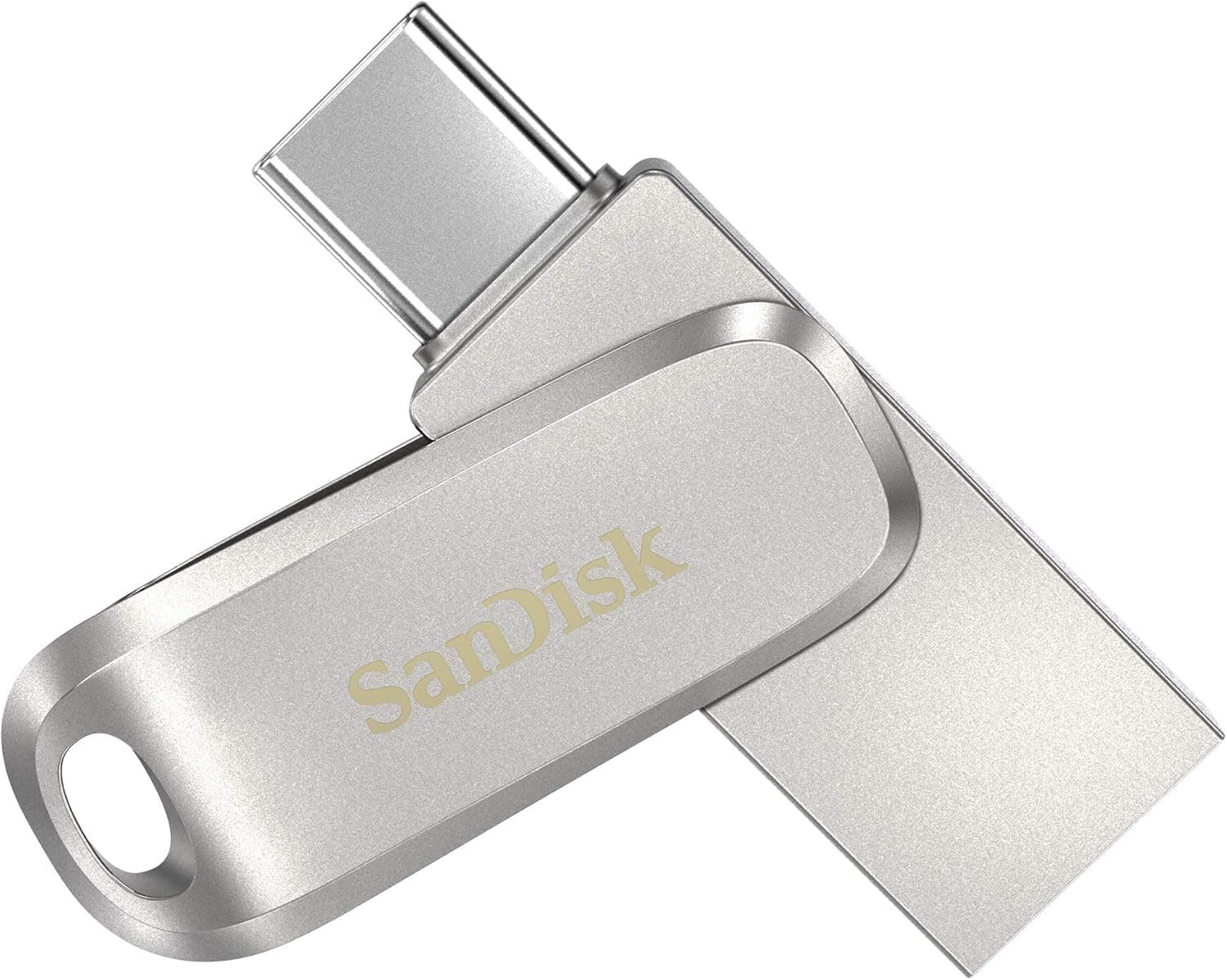 فلش مموری دوگانه SanDisk Ultra Dual Drive Luxe Type-C 256GB USB 3.2 Gen 1 با سرعت 400MB/s نقرهای مدل SDDDC4-256G-G46 فلش مموری دوگانه SanDisk Ultra Dual Drive Luxe Type-C 256GB USB 3.2 Gen 1 با سرعت 400MB/s نقرهای مدل SDDDC4-256G-G46