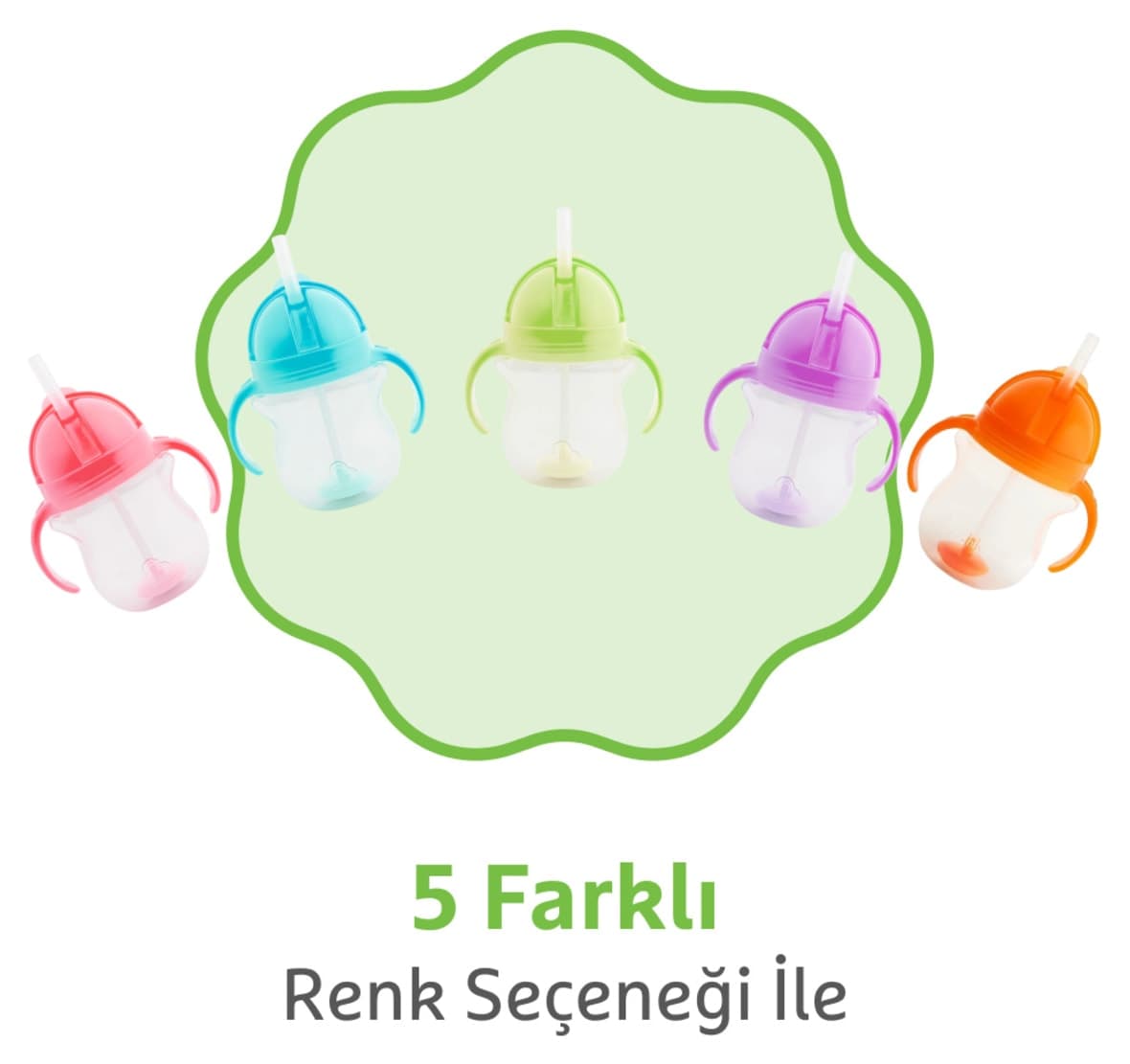 لیوان آموزشی Munchkin با نوک کلیکلاک و نی 207ml سبز 6 ماهه لیوان آموزشی Munchkin با نوک کلیکلاک و نی 207ml سبز 6 ماهه
