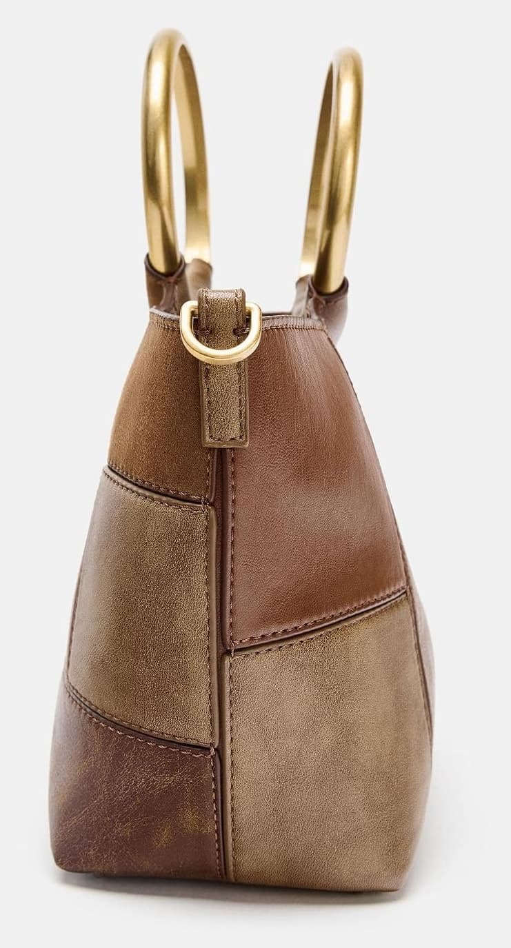 کیف کوچک کیسهای Zara Z1:bags پچورک با دسته سخت چندرنگ کیف کوچک کیسهای Zara Z1:bags پچورک با دسته سخت چندرنگ