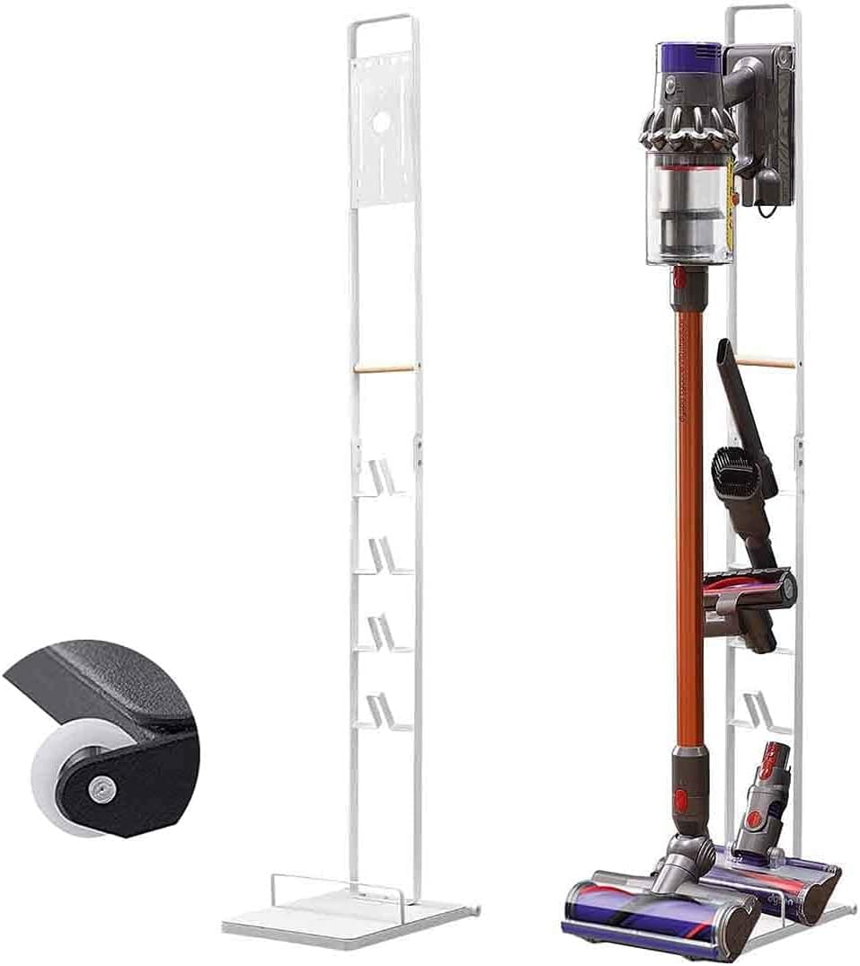 پایه نگهدارنده جاروبرقی RUQIWEMI فلزی با چرخ مناسب Dyson و Dreame مدل 1 پایه نگهدارنده جاروبرقی RUQIWEMI فلزی با چرخ مناسب Dyson و Dreame مدل 1
