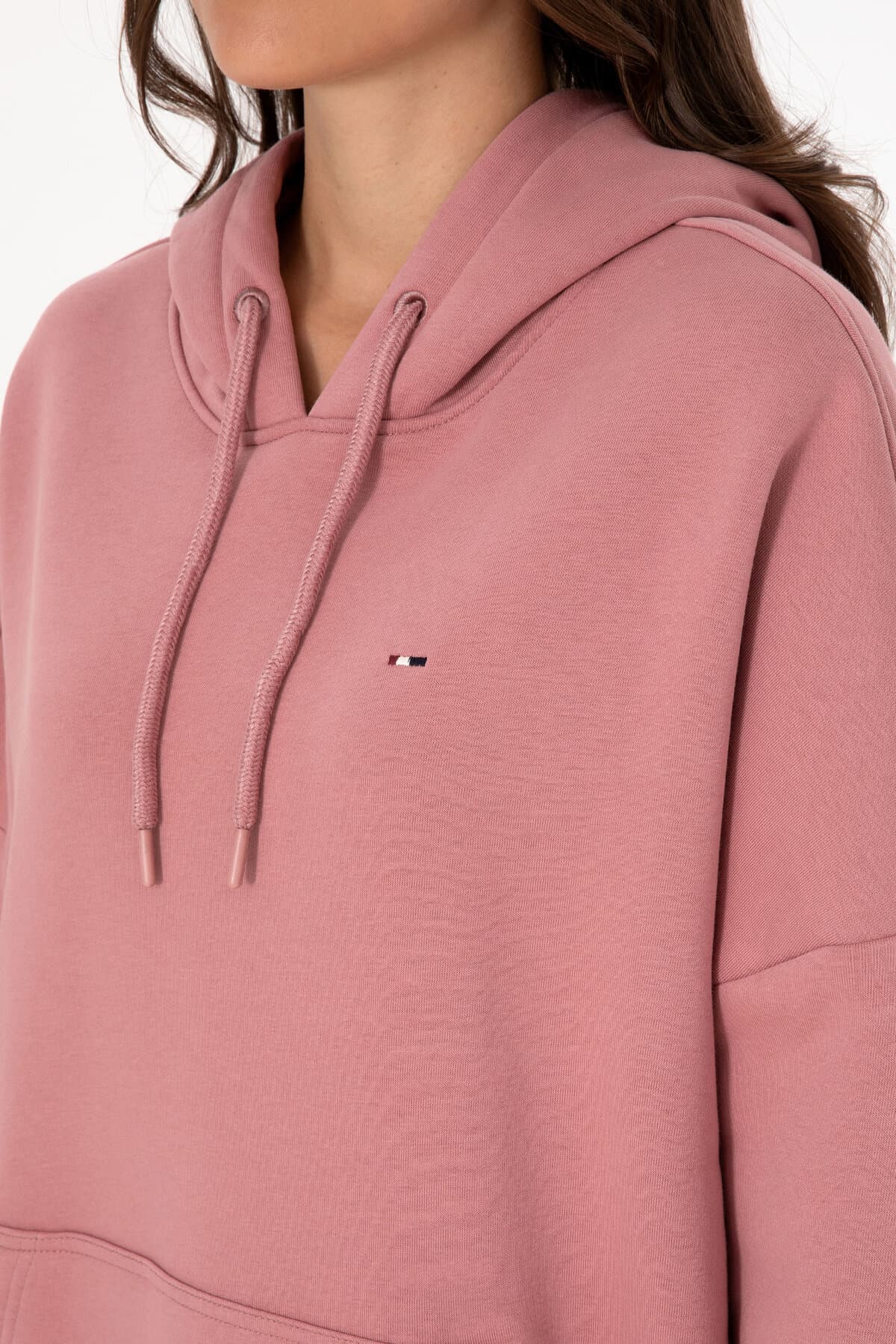 سوئیشرت زنانه U.S. Polo Assn. کاپوشندار کرکیدار گلبهی مدل 50313567-VR221 سوئیشرت زنانه U.S. Polo Assn. کاپوشندار کرکیدار گلبهی مدل 50313567-VR221