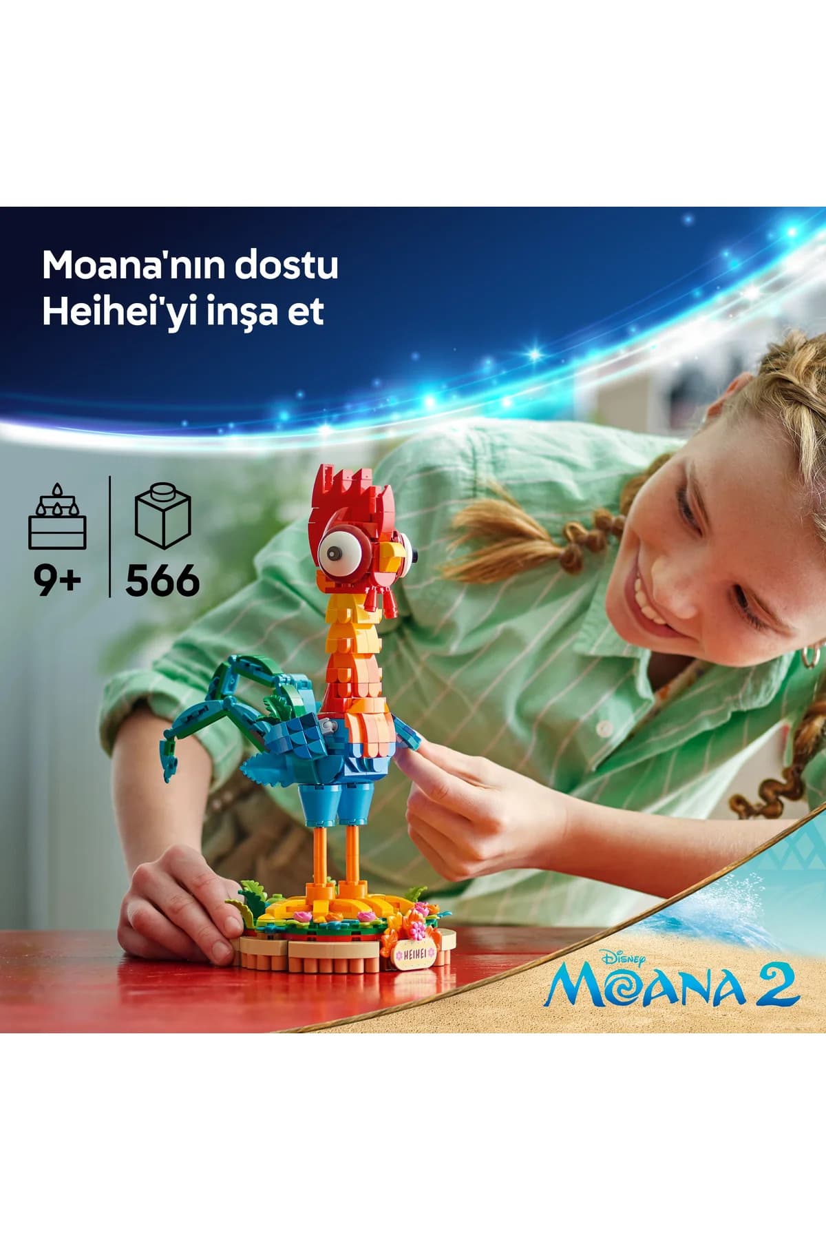 ست ساختنی اسباببازی برای ۹ سال به بالا لگو Disney Heihei مدل 43272 با 566 قطعه ست ساختنی اسباببازی برای ۹ سال به بالا لگو Disney Heihei مدل 43272 با 566 قطعه
