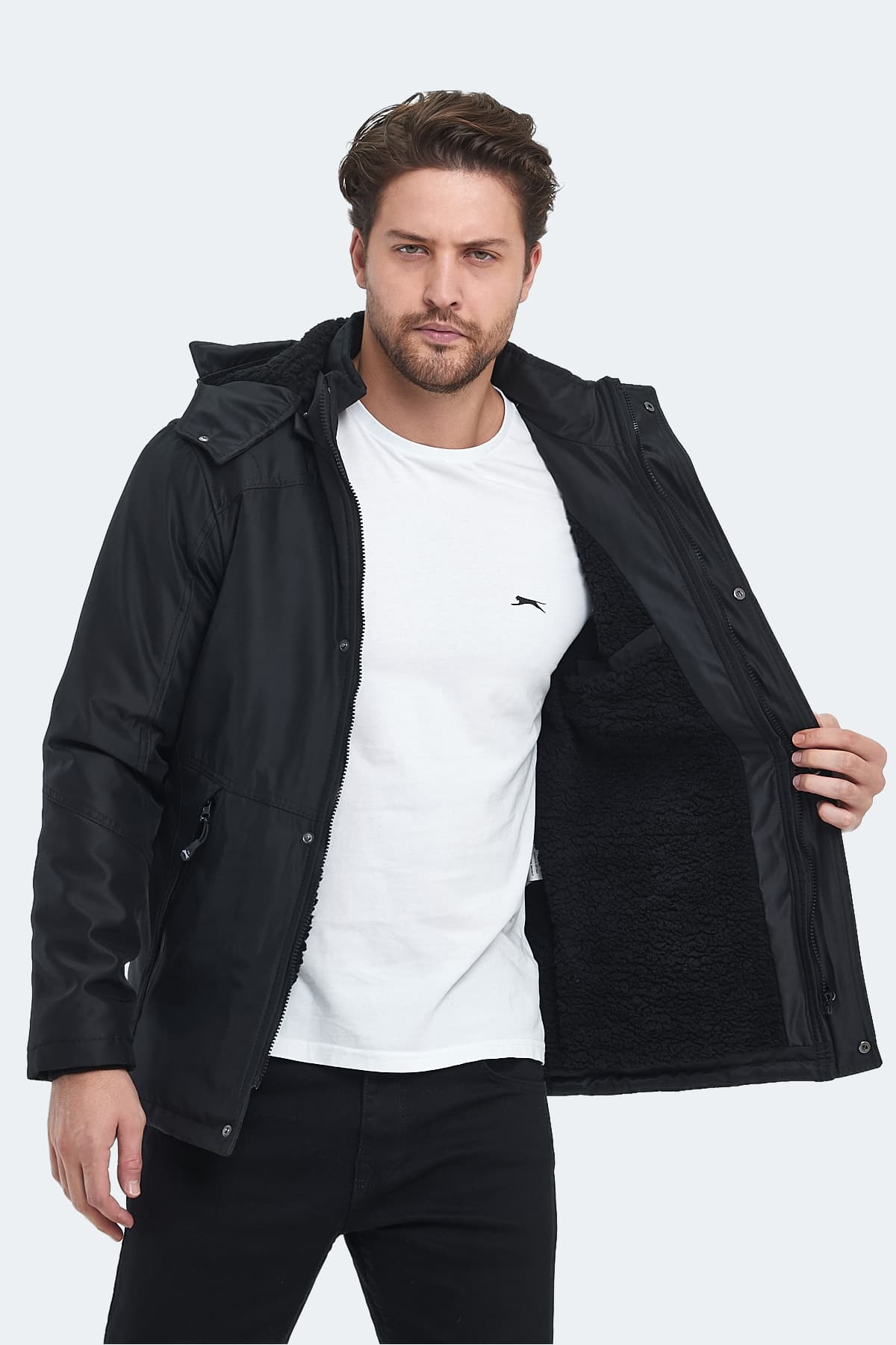 کاپشن مردانه Slazenger مشکی مدل HANKIN کاپشن مردانه Slazenger مشکی مدل HANKIN
