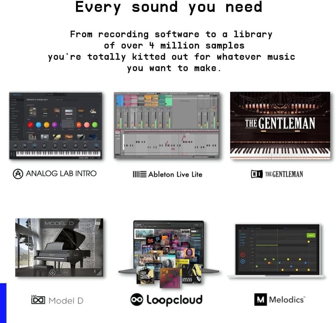 کنترلر MIDI Arturia مدل MiniLab 3 ۲۵ کلید ۸ پد چندرنگ مشکی کنترلر MIDI Arturia مدل MiniLab 3 ۲۵ کلید ۸ پد چندرنگ مشکی