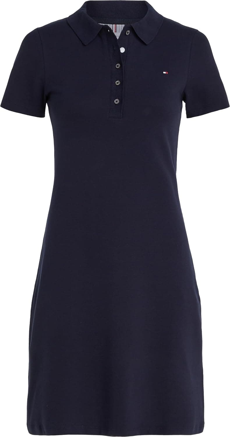 لباس زنانه Tommy Hilfiger پولو آستین کوتاه مدل 1985 Slim Pike لباس زنانه Tommy Hilfiger پولو آستین کوتاه مدل 1985 Slim Pike