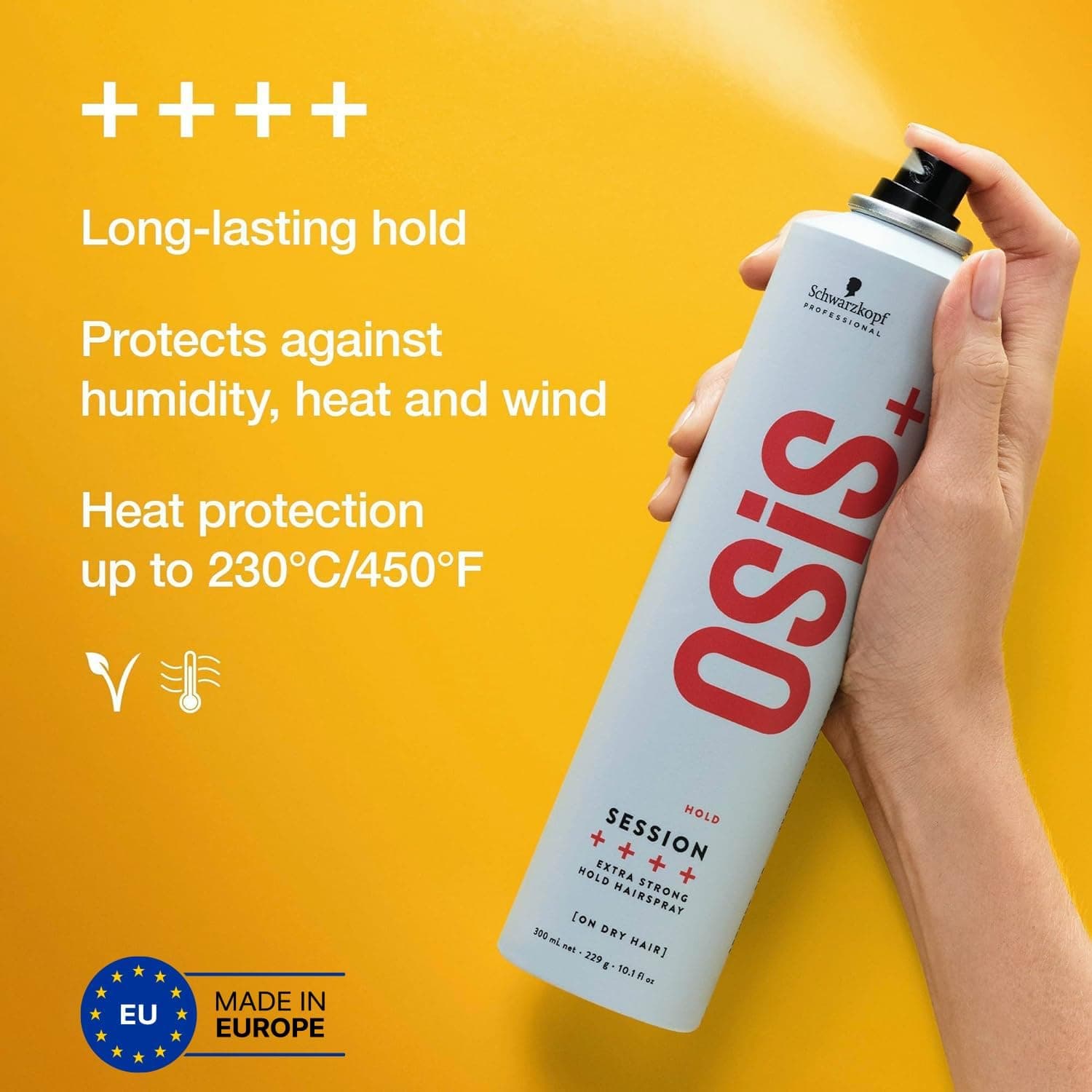 اسپری حالتدهنده مو OSiS+ نگهدارنده فوق قوی Session 300ml اسپری حالتدهنده مو OSiS+ نگهدارنده فوق قوی Session 300ml