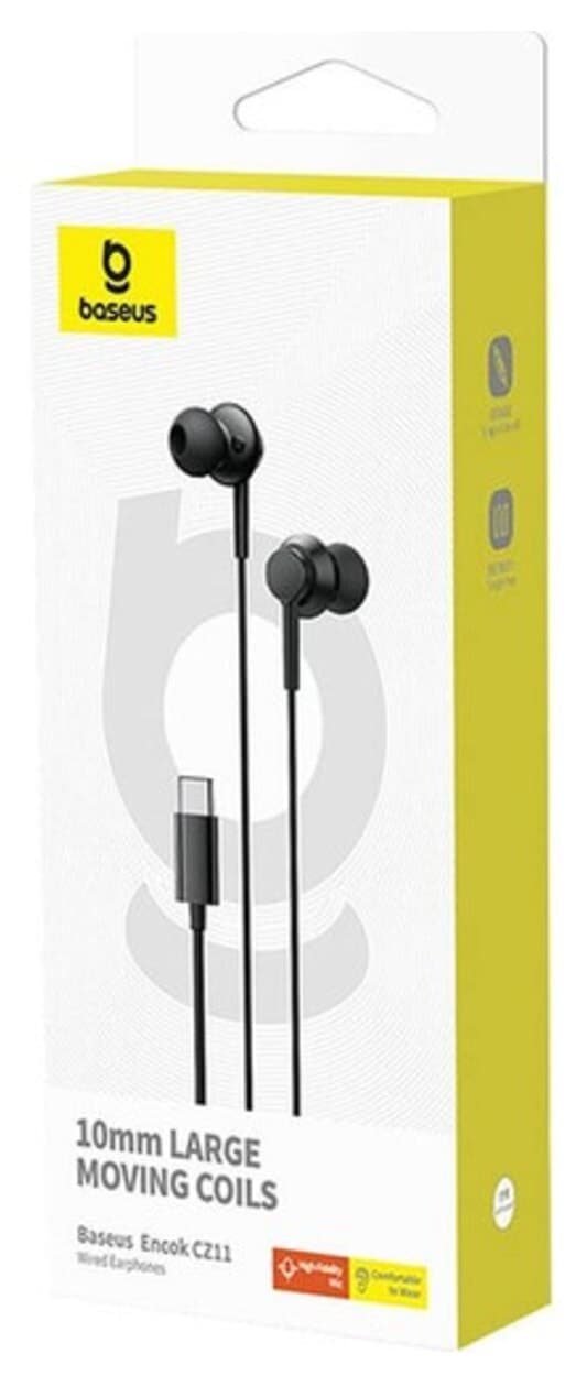 هندزفری Baseus Encok با میکروفون Type-C مدل Cz11 مشکی هندزفری Baseus Encok با میکروفون Type-C مدل Cz11 مشکی