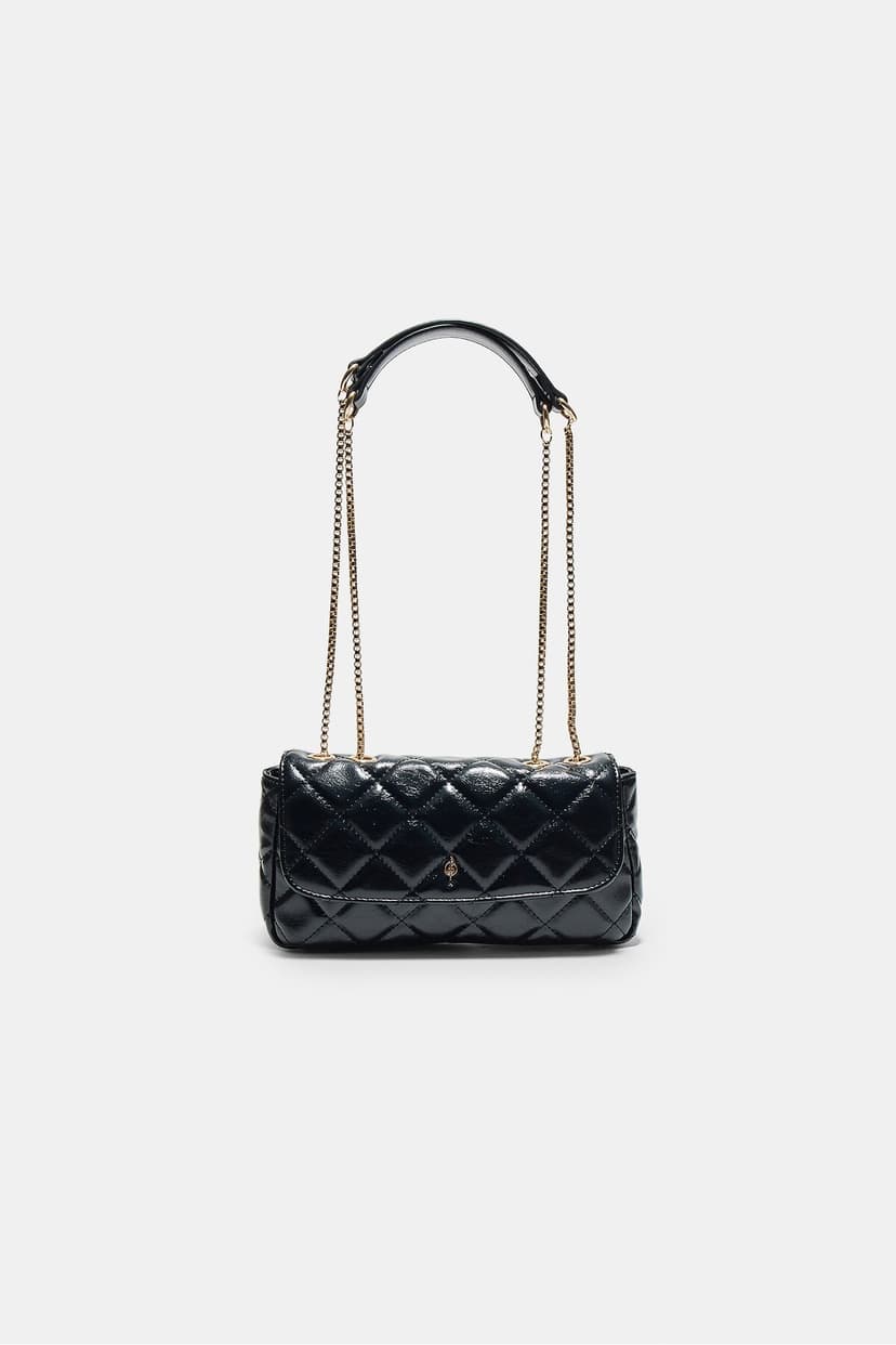 کیف کراسبادی زنانه Stradivarius کاپیتونه با بند زنجیری کیف کراسبادی زنانه Stradivarius کاپیتونه با بند زنجیری