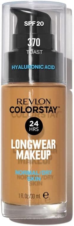 کرم پودر پوست معمولی و خشک REVLON Colorstay با پمپ رنگ Toast، 30 ml کرم پودر پوست معمولی و خشک REVLON Colorstay با پمپ رنگ Toast، 30 ml