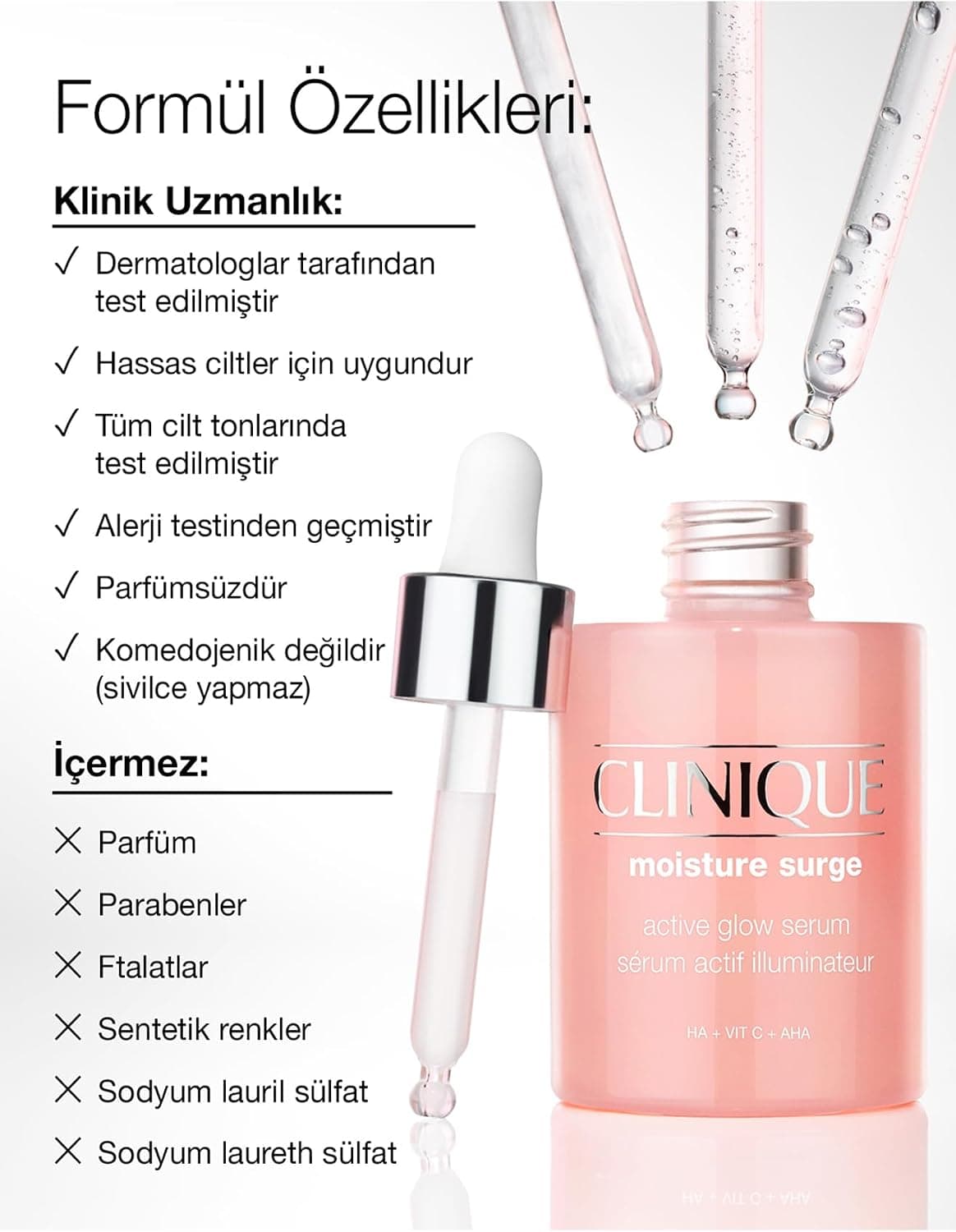 سرم Clinique Moisture Surge با لاکتیک اسید، هیالورونیک اسید، ویتامین C 1 Fl Oz سرم Clinique Moisture Surge با لاکتیک اسید، هیالورونیک اسید، ویتامین C 1 Fl Oz