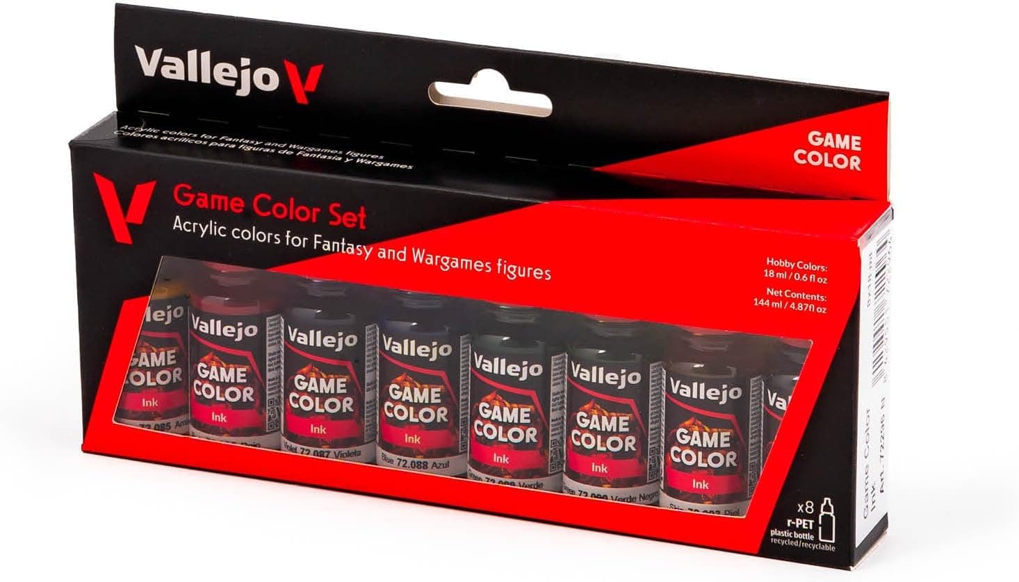 ست رنگ اکریلیک Vallejo Game Color Games Ink در رنگهای متنوع، 8 عددی ست رنگ اکریلیک Vallejo Game Color Games Ink در رنگهای متنوع، 8 عددی