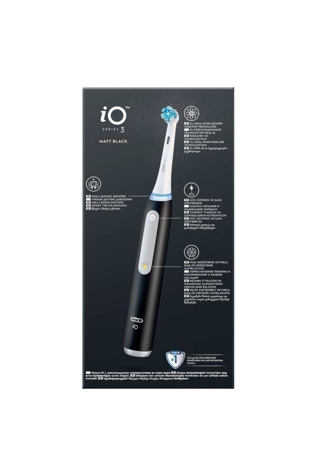 مسواک برقی شارژی Oral-B مشکی مدل iO 3 مسواک برقی شارژی Oral-B مشکی مدل iO 3