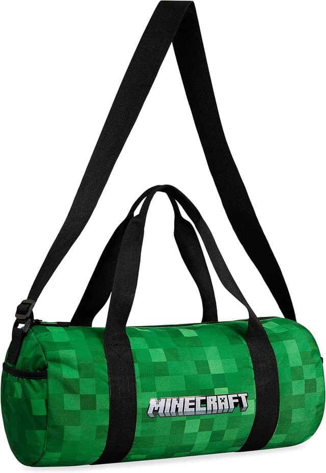 کیف ورزشی بچگانه Minecraft برای سفر با بند قابل تنظیم سبز 41 x 19cm کیف ورزشی بچگانه Minecraft برای سفر با بند قابل تنظیم سبز 41 x 19cm