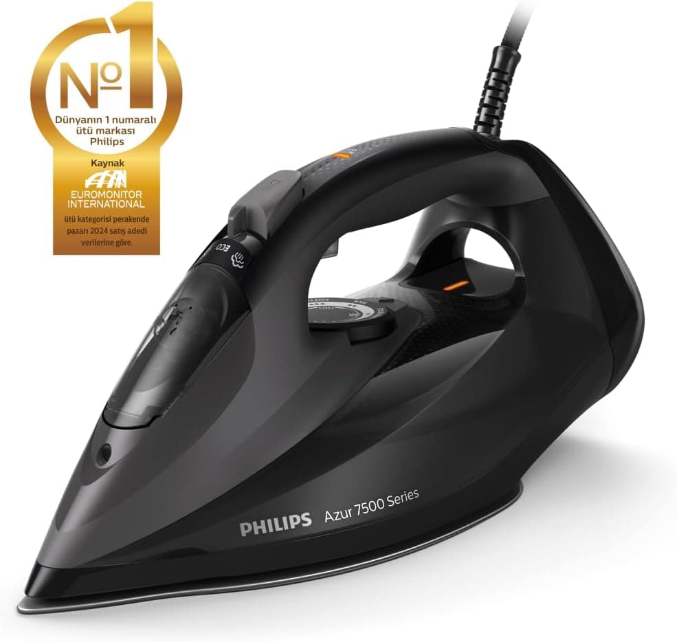 اتو بخار PHILIPS سری 7500، توان 3200W، کفی SteamGlide Elite، مخزن 300 ml، مدل DST7511/80 اتو بخار PHILIPS سری 7500، توان 3200W، کفی SteamGlide Elite، مخزن 300 ml، مدل DST7511/80