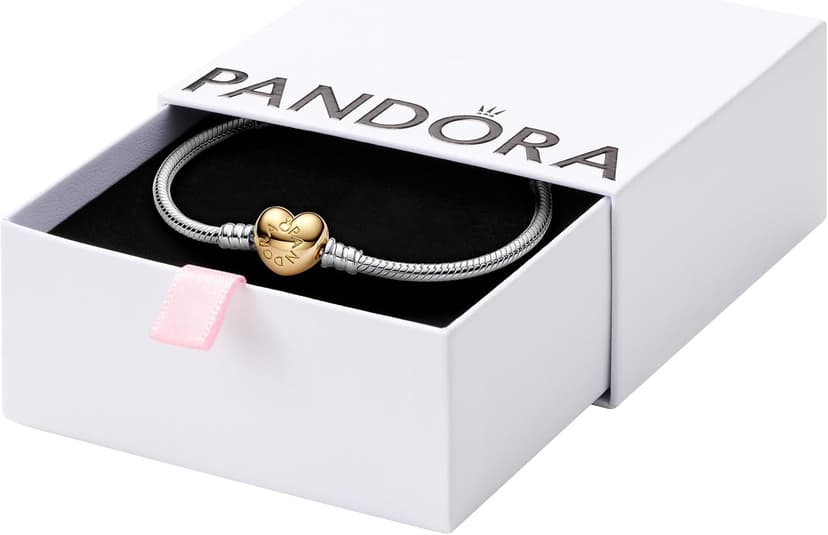 دستبند زنانه Pandora نقرهای طرح قلب Moments مدل 560719 دستبند زنانه Pandora نقرهای طرح قلب Moments مدل 560719