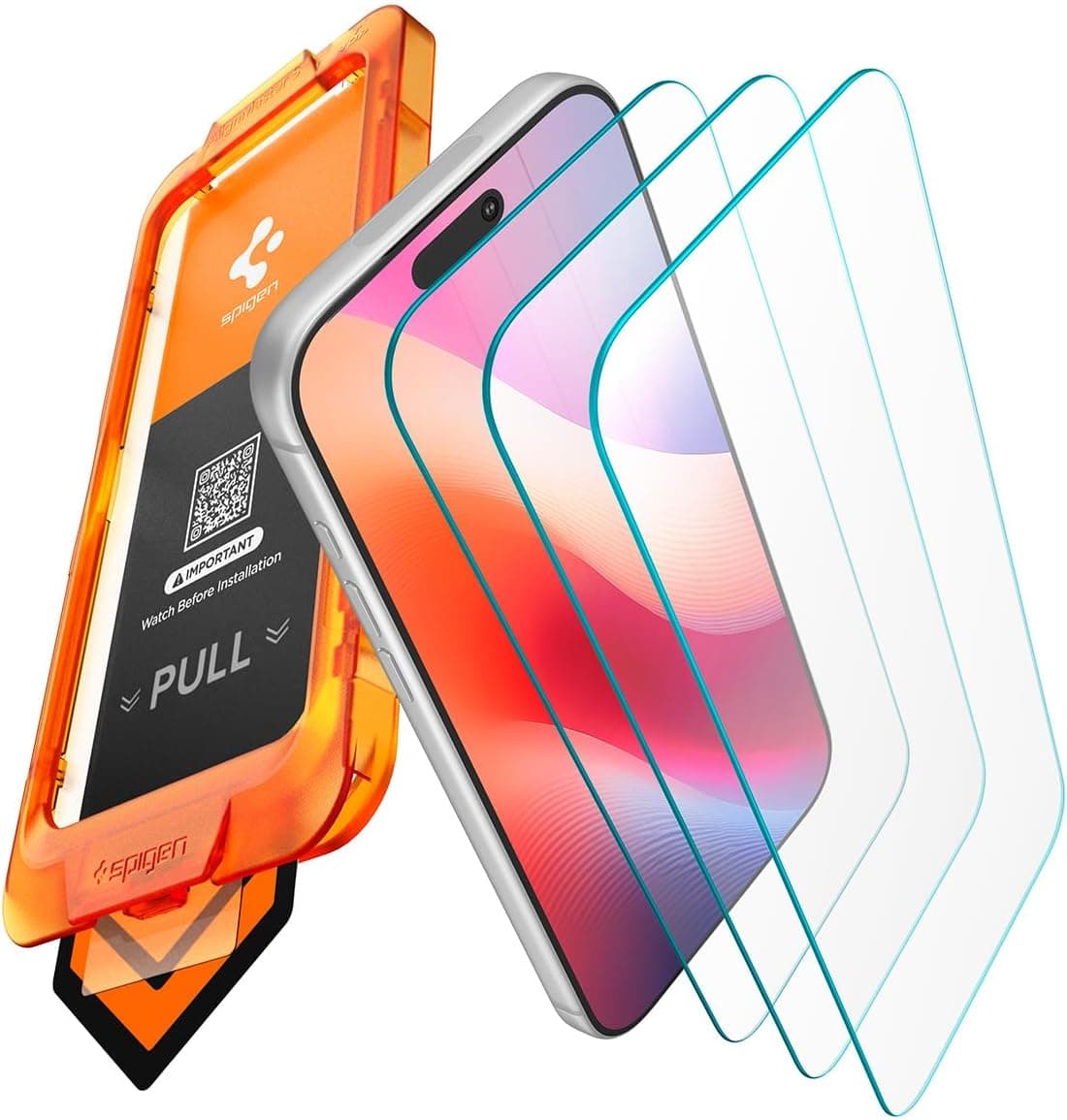 محافظ صفحه نمایش Spigen AlignMaster S iPhone 18 Pro / 17 Pro 3 عددی محافظ صفحه نمایش Spigen AlignMaster S iPhone 18 Pro / 17 Pro 3 عددی