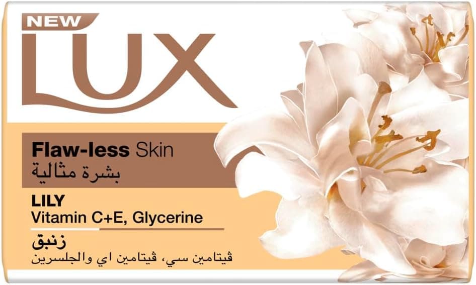 صابون LUX برای پوست بینقص لیلی ویتامین C، E و گلیسیرین 120g x 6 صابون LUX برای پوست بینقص لیلی ویتامین C، E و گلیسیرین 120g x 6