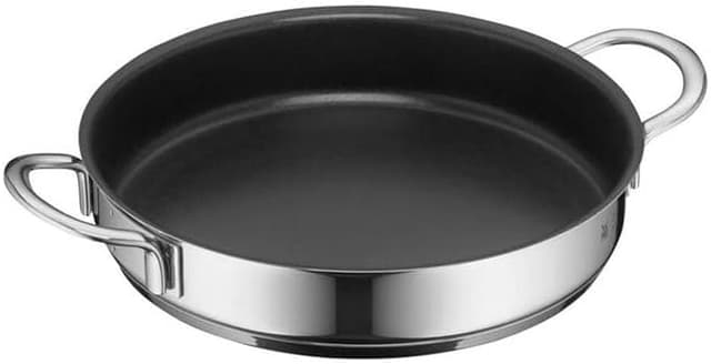 قابلمه کمعمق WMF Mini 18 cm با روکش نچسب از فولاد ضدزنگ براق Cromargan®، مناسب اجاق القایی قابلمه کمعمق WMF Mini 18 cm با روکش نچسب از فولاد ضدزنگ براق Cromargan®، مناسب اجاق القایی