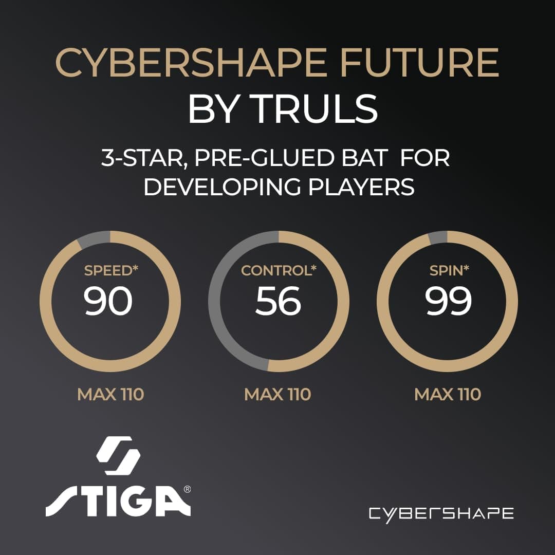 راکت پینگپنگ STIGA YONEX Cybershape سهستاره با طراحی ششضلعی راکت پینگپنگ STIGA YONEX Cybershape سهستاره با طراحی ششضلعی