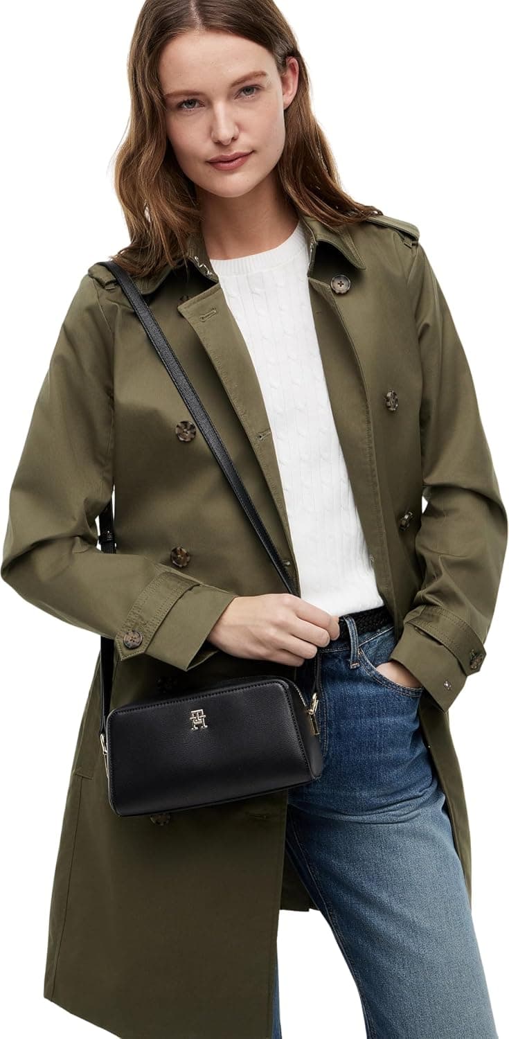 کیف دوشی زنانه Tommy Hilfiger مشکی مدل TH GRACE CAMERA BAG OS کیف دوشی زنانه Tommy Hilfiger مشکی مدل TH GRACE CAMERA BAG OS