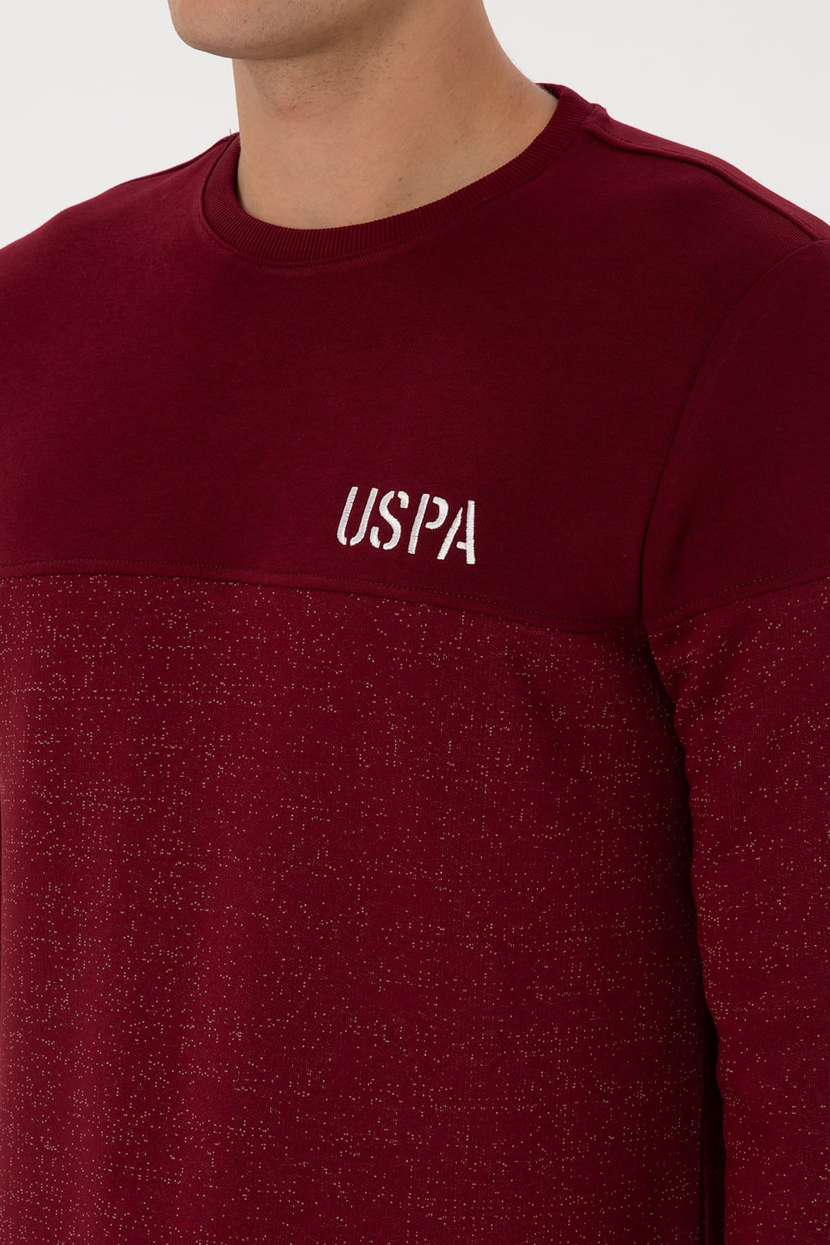 سوئیشرت مردانه U.S. Polo Assn. فیت معمولی یقه گرد زرشکی مدل 50316380-VR014 سوئیشرت مردانه U.S. Polo Assn. فیت معمولی یقه گرد زرشکی مدل 50316380-VR014