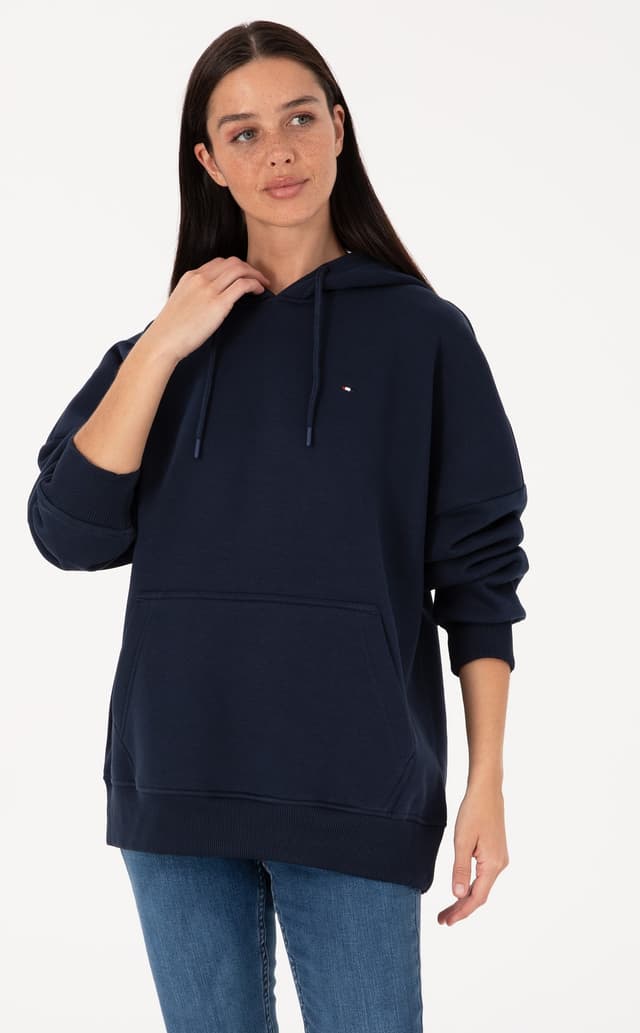 سویشرت هودی زنانه U.S. Polo Assn. سرمهای شاردون مدل 50313567-VR033 سویشرت هودی زنانه U.S. Polo Assn. سرمهای شاردون مدل 50313567-VR033