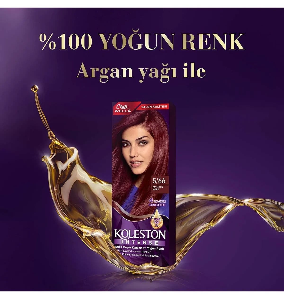 رنگ مو زنانه Wella Koleston Intense بنفش بادمجانی مدل 5/66 رنگ مو زنانه Wella Koleston Intense بنفش بادمجانی مدل 5/66