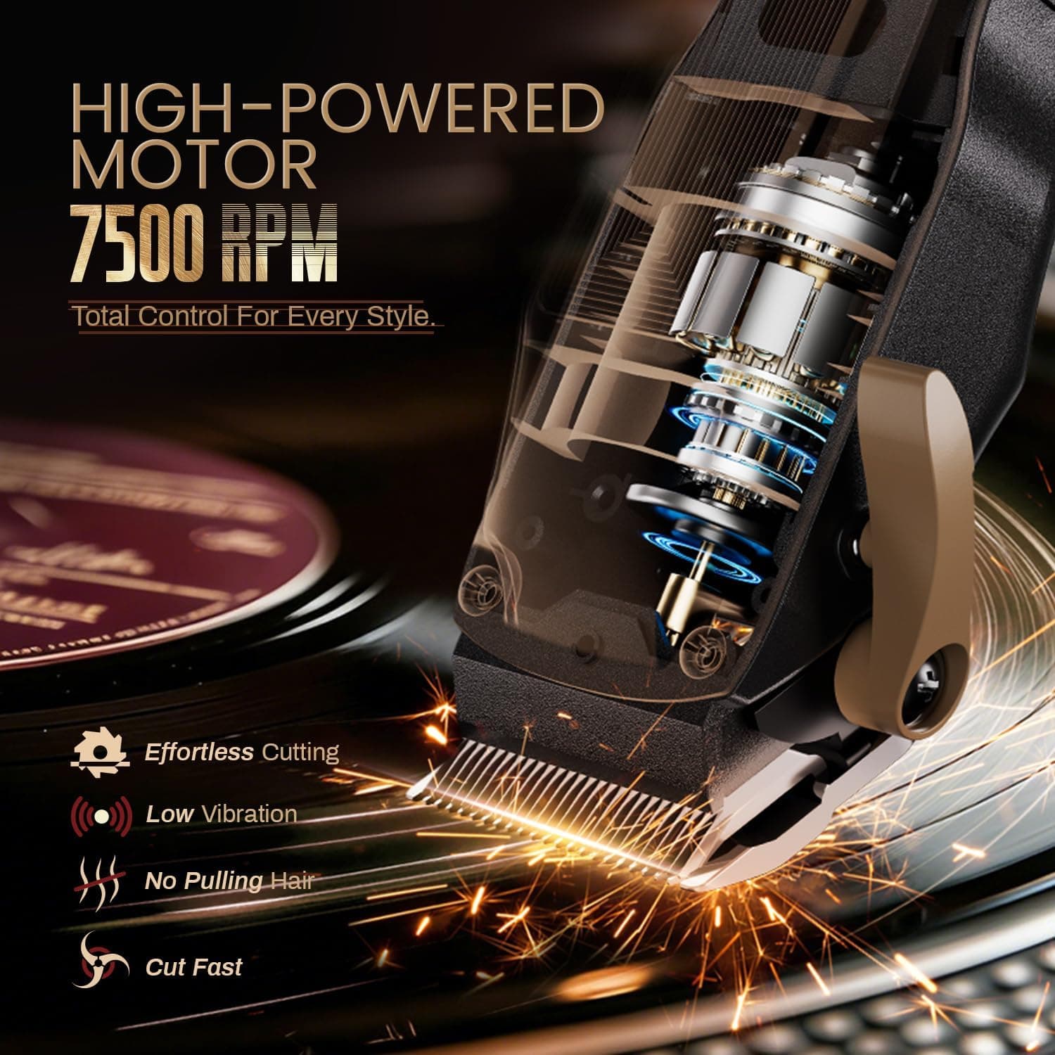 ماشین اصلاح موی مردانه SUPRENT کیت آرایشگری بیسیم با موتور 7500RPM ماشین اصلاح موی مردانه SUPRENT کیت آرایشگری بیسیم با موتور 7500RPM
