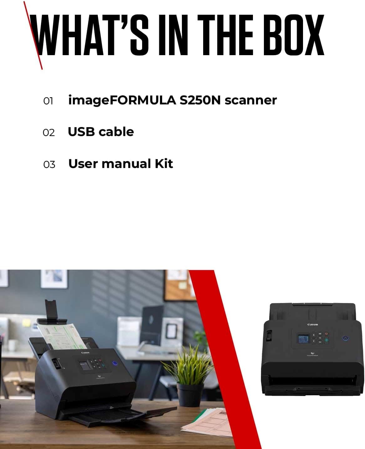 اسکنر Canon A4 50ppm 60 ADF LAN USB3.2 مدل DR-S250N اسکنر Canon A4 50ppm 60 ADF LAN USB3.2 مدل DR-S250N