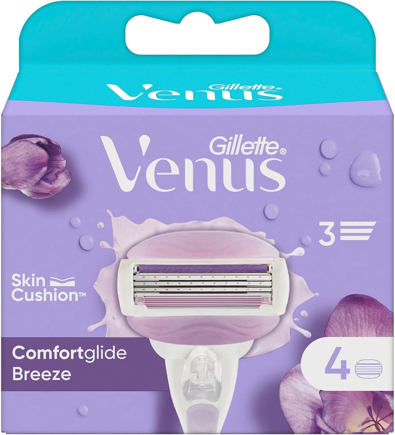 یدک تیغ اصلاح زنانه Gillette Venus Breeze بسته 4 عددی یدک تیغ اصلاح زنانه Gillette Venus Breeze بسته 4 عددی